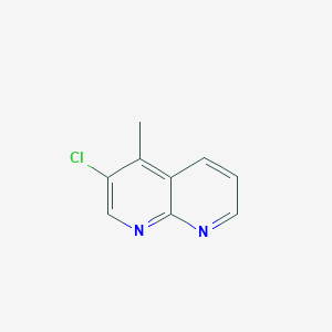 molecular formula C9H7ClN2 B7981430 3-Chloro-4-methyl-1,8-naphthyridine 