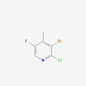 molecular formula C6H4BrClFN B7981439 3-Bromo-2-chloro-5-fluoro-4-methylpyridine 