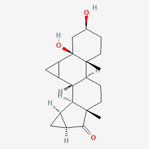 molecular formula C21H30O3 B7981447 6beta,7beta;15beta,16beta-Dimethylene-3beta,5beta-dihydroxyandostan-17-one 