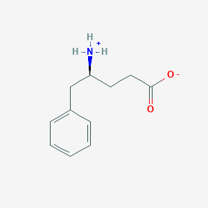 (4S)-4-azaniumyl-5-phenylpentanoate