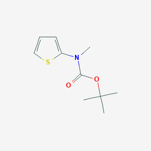 molecular formula C10H15NO2S B7981529 tert-Butyl methyl(thiophen-2-yl)carbamate 