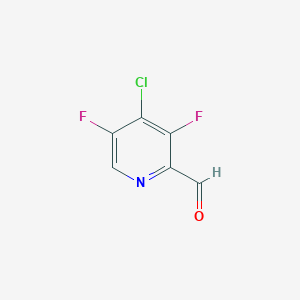 molecular formula C6H2ClF2NO B7981617 4-Chloro-3,5-difluoropicolinaldehyde 