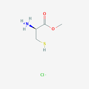 molecular formula C4H10ClNO2S B7981629 [(2S)-1-Methoxy-1-oxo-3-sulfanylpropan-2-yl]azanium;chloride 