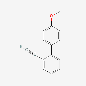 molecular formula C15H12O B7981632 2-乙炔基-4'-甲氧基-1,1'-联苯 