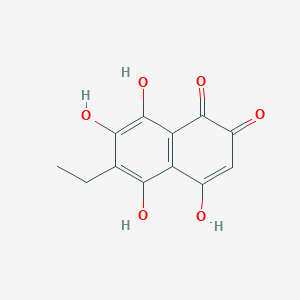 B079818 6-Ethyl-4,5,7,8-tetrahydroxynaphthalene-1,2-dione CAS No. 13378-91-1