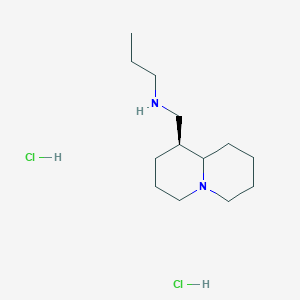 molecular formula C13H28Cl2N2 B7981812 (octahydro-2H-quinolizin-1-ylmethyl)propylamine dihydrochloride 