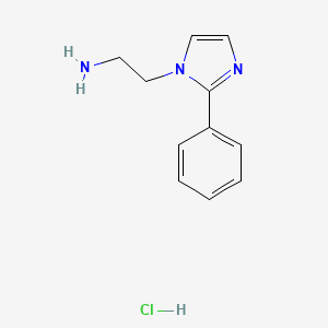 molecular formula C11H14ClN3 B7981870 2-(2-phenyl-1H-imidazol-1-yl)ethanamine hydrochloride 