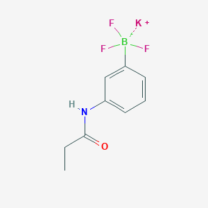 molecular formula C9H10BF3KNO B7981965 Potassium (3-propionamidophenyl)trifluoroborate 