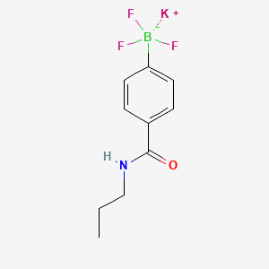 molecular formula C10H12BF3KNO B7981991 Potassium 4-(N-Propylaminocarbonyl)phenyltrifluroborate 