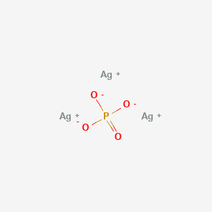 molecular formula Ag3PO4<br>Ag3O4P B7982020 磷酸银 CAS No. 21517-67-9