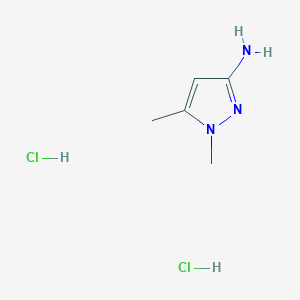 molecular formula C5H11Cl2N3 B7982038 1,5-Dimethyl-1H-pyrazol-3-amine dihydrochloride 
