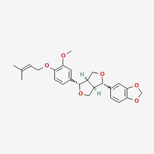 molecular formula C25H28O6 B7982120 Prenylpiperitol CAS No. 54631-93-5