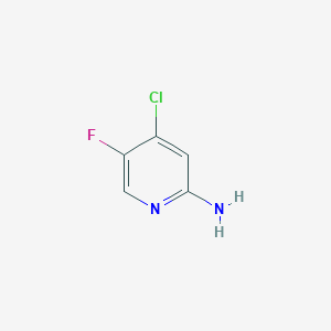 molecular formula C5H4ClFN2 B7982144 4-Chloro-5-fluoropyridin-2-amine 