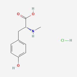 molecular formula C10H14ClNO3 B7982152 N-Me-D-Tyr-OH.HCl 