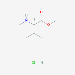 molecular formula C7H16ClNO2 B7982160 methyl (2S)-3-methyl-2-(methylamino)butanoate;hydrochloride 