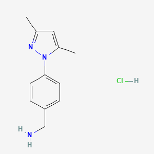 (4-(3,5-Dimethyl-1H-pyrazol-1-yl)phenyl)methanamine hydrochloride