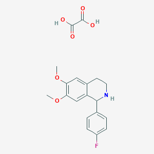 molecular formula C19H20FNO6 B7982480 1-(4-Fluorophenyl)-6,7-dimethoxy-1,2,3,4-tetrahydroisoquinoline;oxalic acid 