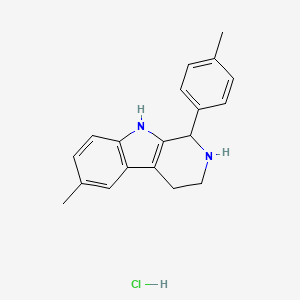 molecular formula C19H21ClN2 B7982486 6-Methyl-1-(4-methylphenyl)-2,3,4,9-tetrahydro-1H-beta-carboline hydrochloride 