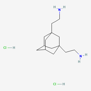molecular formula C14H28Cl2N2 B7982564 2,2'-Tricyclo[3.3.1.13,7]decane-1,3-diyldiethanamine dihydrochloride 