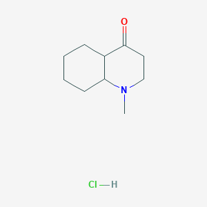 molecular formula C10H18ClNO B7982599 1-Methyloctahydroquinolin-4(1H)-one hydrochloride 