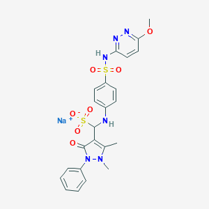molecular formula C23H23N6NaO7S2 B079826 Sulphenazone CAS No. 13061-27-3