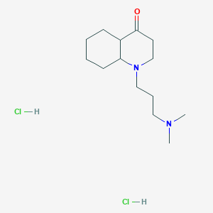molecular formula C14H28Cl2N2O B7982632 1-[3-(Dimethylamino)propyl]octahydroquinolin-4(1H)-one dihydrochloride 