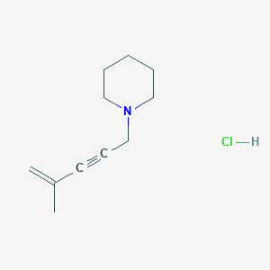 molecular formula C11H18ClN B7982665 1-(4-Methylpent-4-en-2-ynyl)piperidine;hydrochloride CAS No. 1216563-61-9