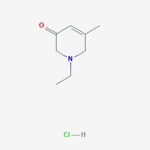 molecular formula C8H14ClNO B7982782 1-Ethyl-5-methyl-2,6-dihydropyridin-3-one;hydrochloride 