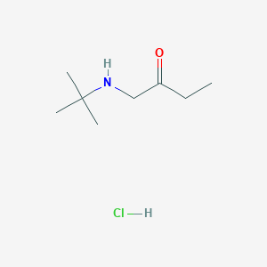 molecular formula C8H18ClNO B7982787 1-(Tert-butylamino)butan-2-one;hydrochloride 