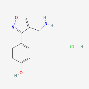 4-[4-(Aminomethyl)isoxazol-3-yl]phenol hydrochloride