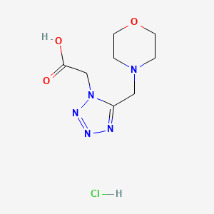 molecular formula C8H14ClN5O3 B7982816 [5-(morpholin-4-ylmethyl)-1{H}-tetrazol-1-yl]acetic acid CAS No. 1443279-42-2