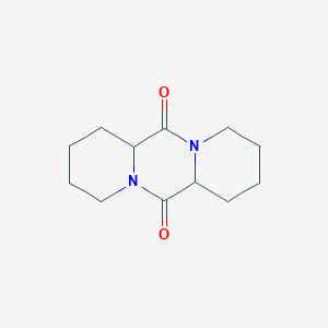 molecular formula C12H18N2O2 B7982949 Octahydrodipyrido[1,2-a:1',2'-d]pyrazine-6,12(2H,6aH)-dione 
