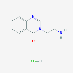 molecular formula C10H12ClN3O B7982997 3-(2-Aminoethyl)quinazolin-4-one;hydrochloride 