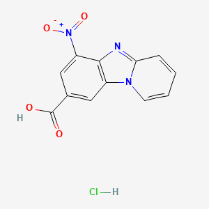 6-Nitropyrido[1,2-a]benzimidazole-8-carboxylic acid;hydrochloride