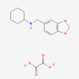 molecular formula C16H21NO6 B7983068 N-(1,3-benzodioxol-5-ylmethyl)cyclohexanamine;oxalic acid 