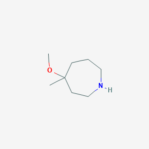 molecular formula C8H17NO B7983093 4-甲氧基-4-甲基氮杂环己烷 