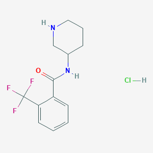 N-(piperidin-3-yl)-2-(trifluoromethyl)benzamide hydrochloride