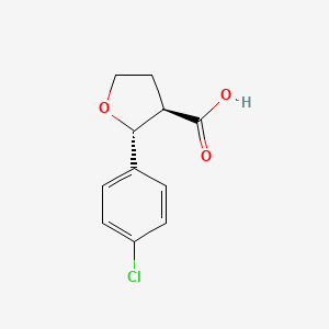 (2R,3R)-2-(4-chlorophenyl)oxolane-3-carboxylic acid