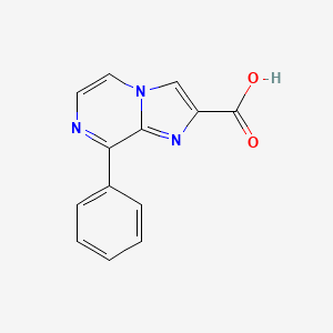 molecular formula C13H9N3O2 B7983125 8-Phenylimidazo[1,2-a]pyrazine-2-carboxylic acid 