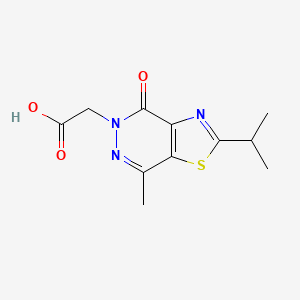 2-[2-isopropyl-7-methyl-4-oxo[1,3]thiazolo[4,5-d]pyridazin-5(4H)-yl]acetic acid