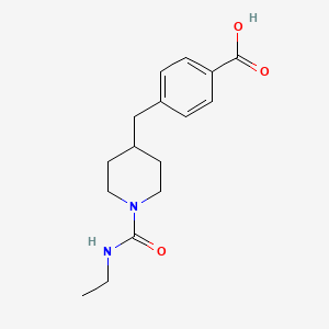 4-({1-[(Ethylamino)carbonyl]-4-piperidyl}methyl)benzoic acid