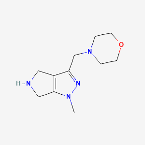 4-[(1-Methyl-1,4,5,6-tetrahydropyrrolo[3,4-c]pyrazol-3-yl)methyl]morpholine