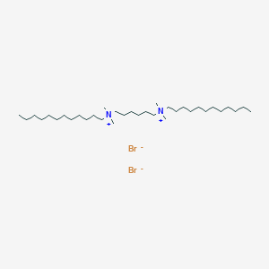 molecular formula C34H74Br2N2 B7983261 N1,N6-Didodecyl-N1,N1,N6,N6-tetramethylhexane-1,6-diaminium bromide 