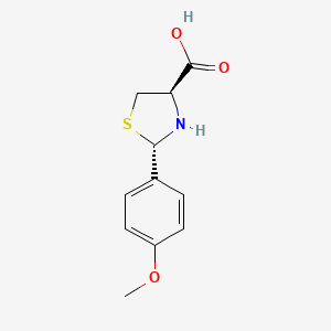 (2S,4R)-2-(4-methoxyphenyl)-1,3-thiazolidine-4-carboxylic acid