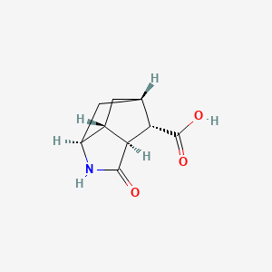 (1S,3S,6S,7R,9S)-5-oxo-4-azatricyclo[4.2.1.0~3,7~]nonane-9-carboxylic acid