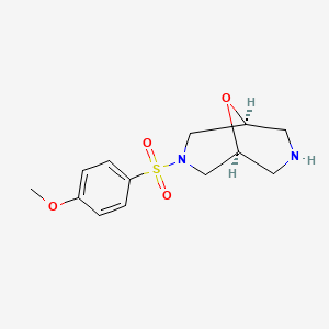 (1{S})-3-[(4-methoxyphenyl)sulfonyl]-9-oxa-3,7-diazabicyclo[3.3.1]nonane