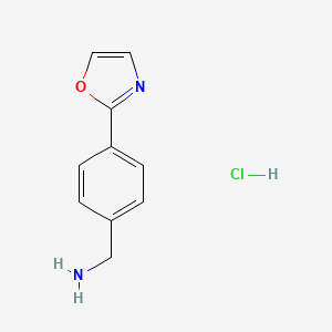 (4-(Oxazol-2-yl)phenyl)methanamine hydrochloride