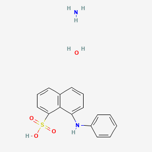 molecular formula C16H18N2O4S B7983473 Ammonium 8-(phenylamino)naphthalene-1-sulfonate hydrate 