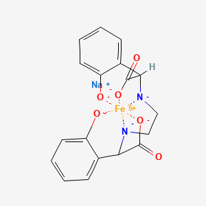 Sodium;2-[2-[carboxylato-(2-oxidophenyl)methyl]azanidylethylazanidyl]-2-(2-oxidophenyl)acetate;iron(5+)