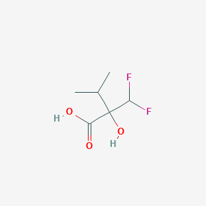 2-Difluoromethyl-2-hydroxy-3-methylbutanoic acid